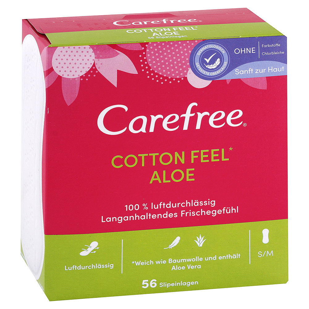 Carefree intimky Cotton Feel Aloe Vera 56 ks