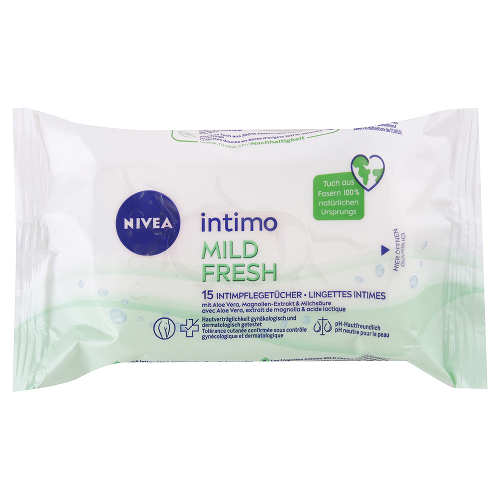 Nivea ubrousky pro intimní hygienu Mild Fresh 15 ks