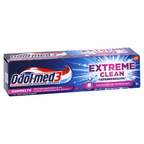 Odol Med 3 zubní pasta Extreme Clean hloubkové čištění 75 ml